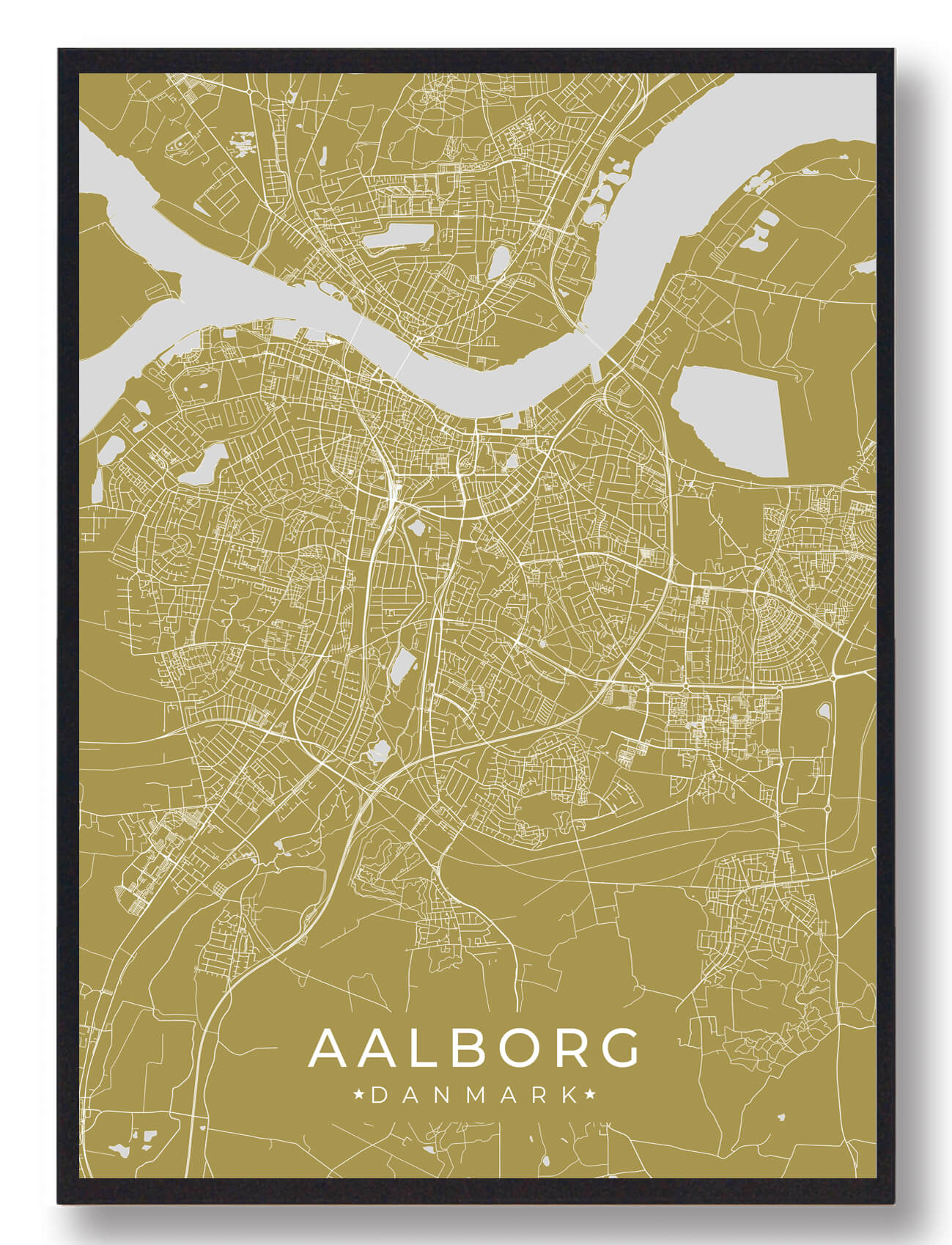 Aalborg Plakat Gul