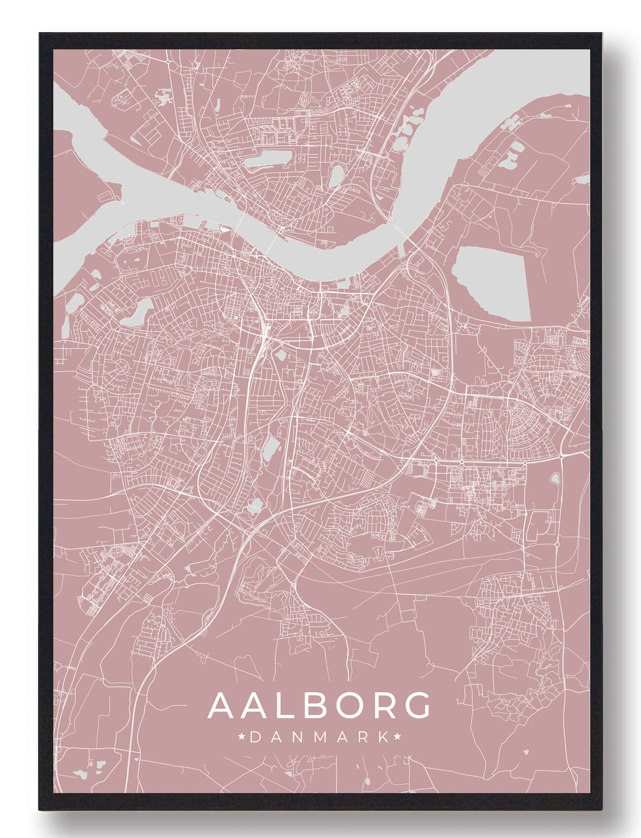 Aalborg Plakat Lyserød