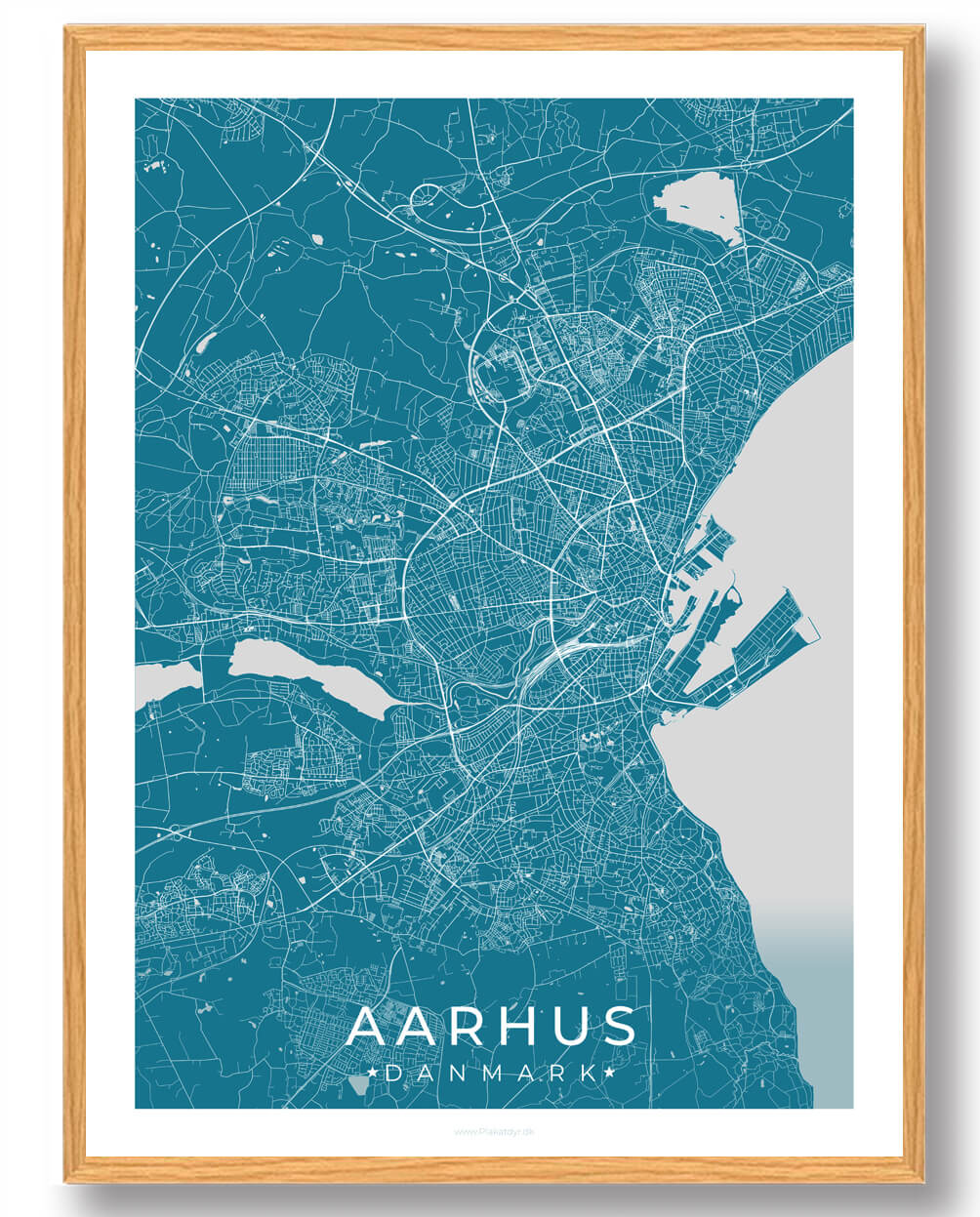 Aarhus By Plakat Blå