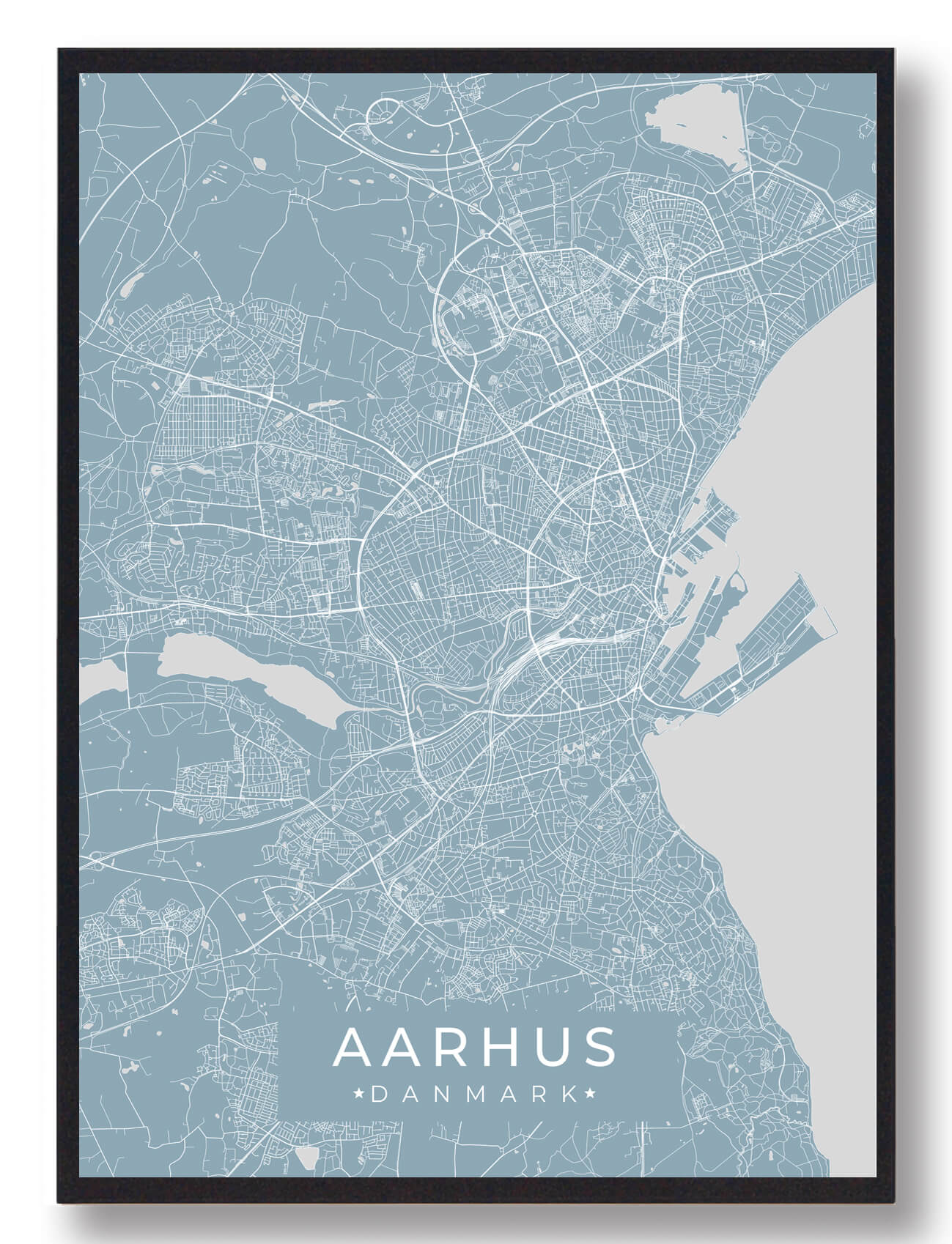 Aarhus Plakat Lyseblå