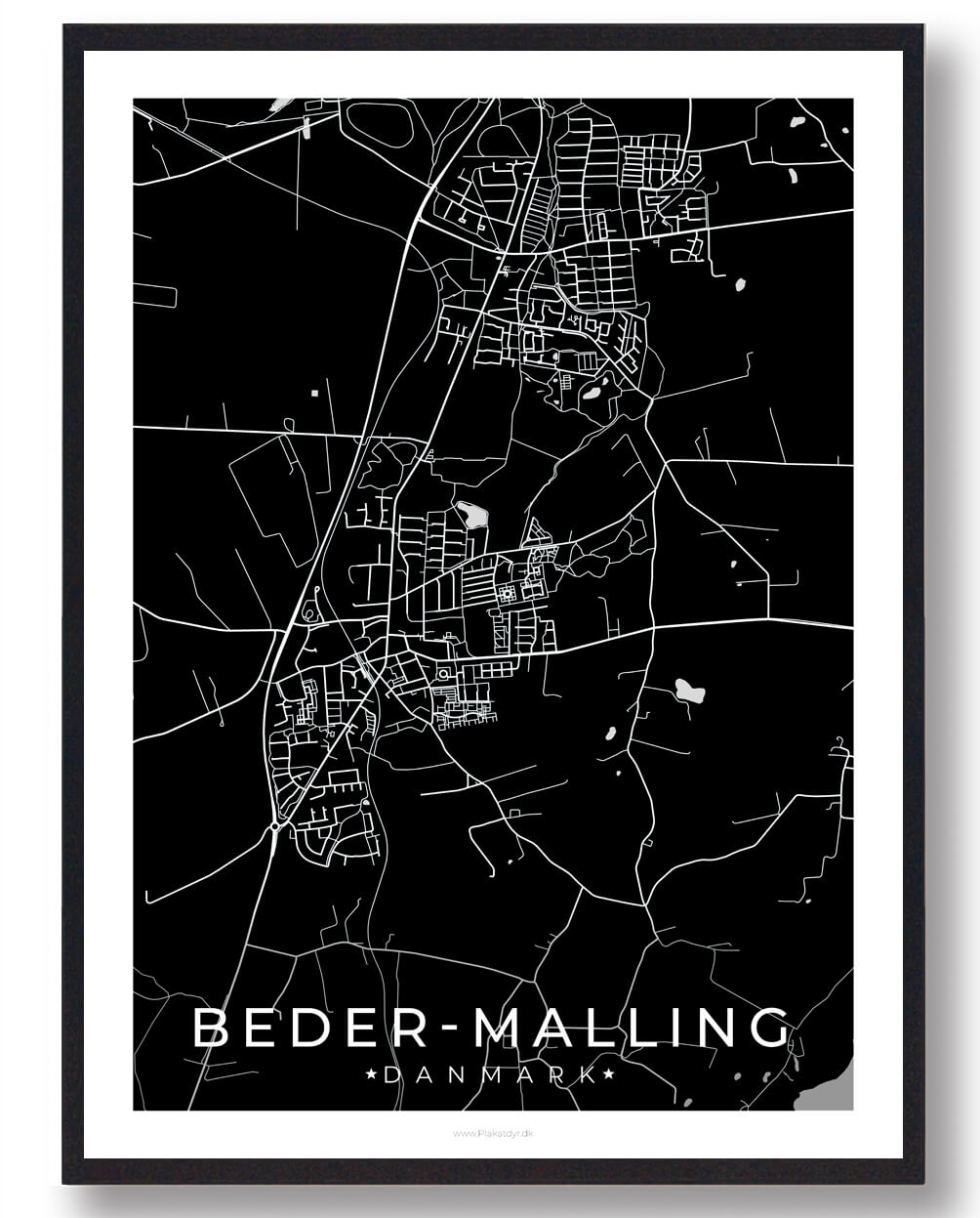 Beder By Plakat Sort