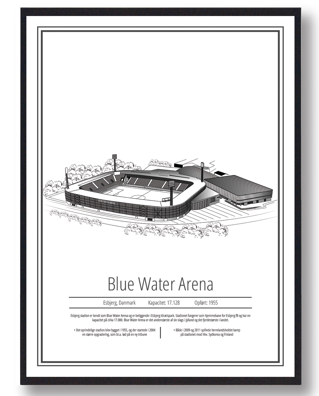 Blue Water Arena Esbjerg  Stadion Plakat