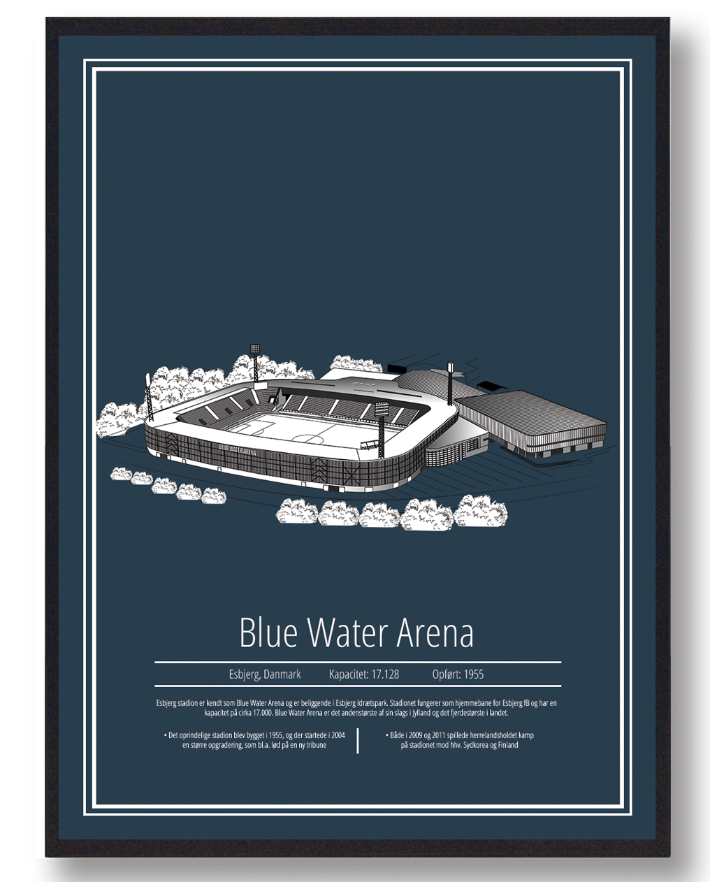 Blue Water Arena Esbjerg  Stadion Plakat