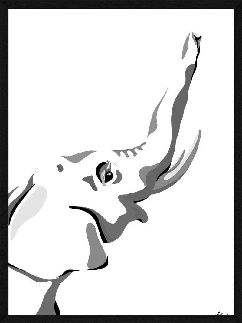 Elefant Illustrations Plakat