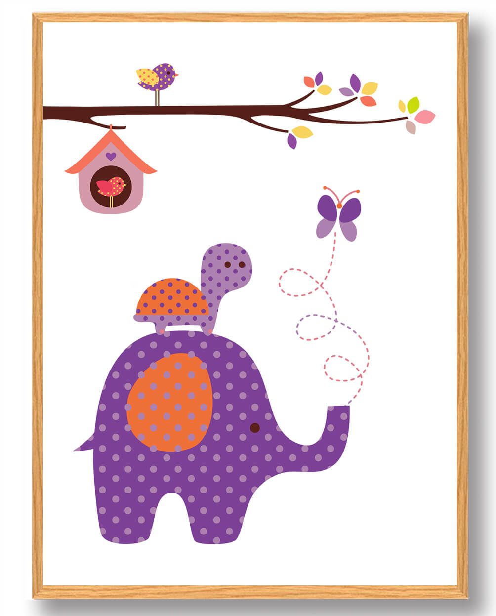 Elefant Og Skildpadde Plakat