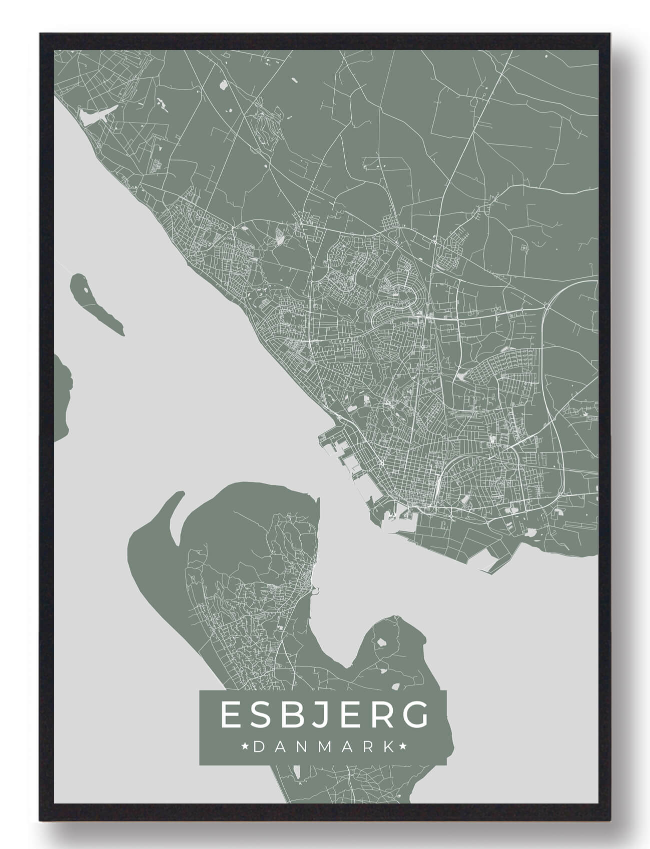 Esbjerg Plakat Grøn