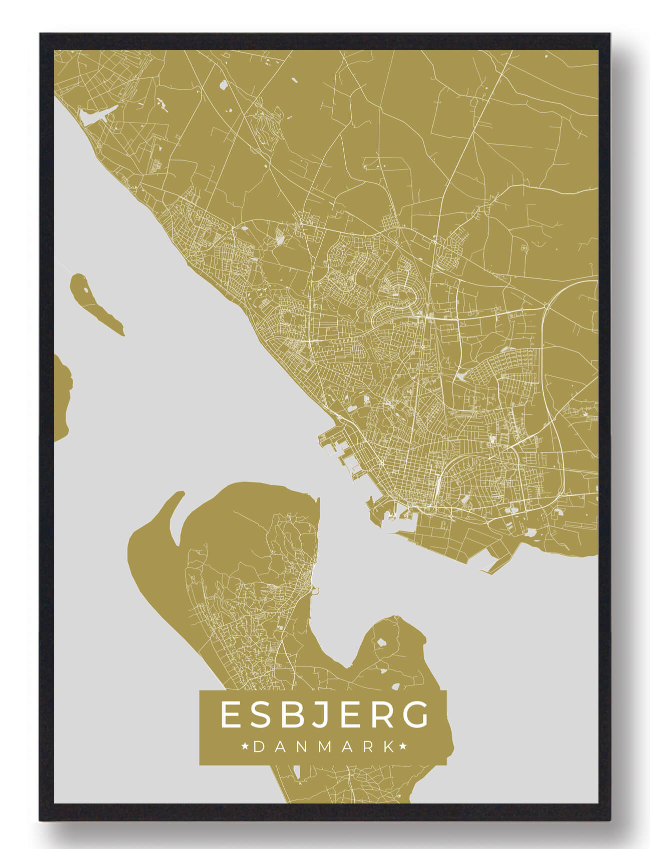 Esbjerg Plakat Gul