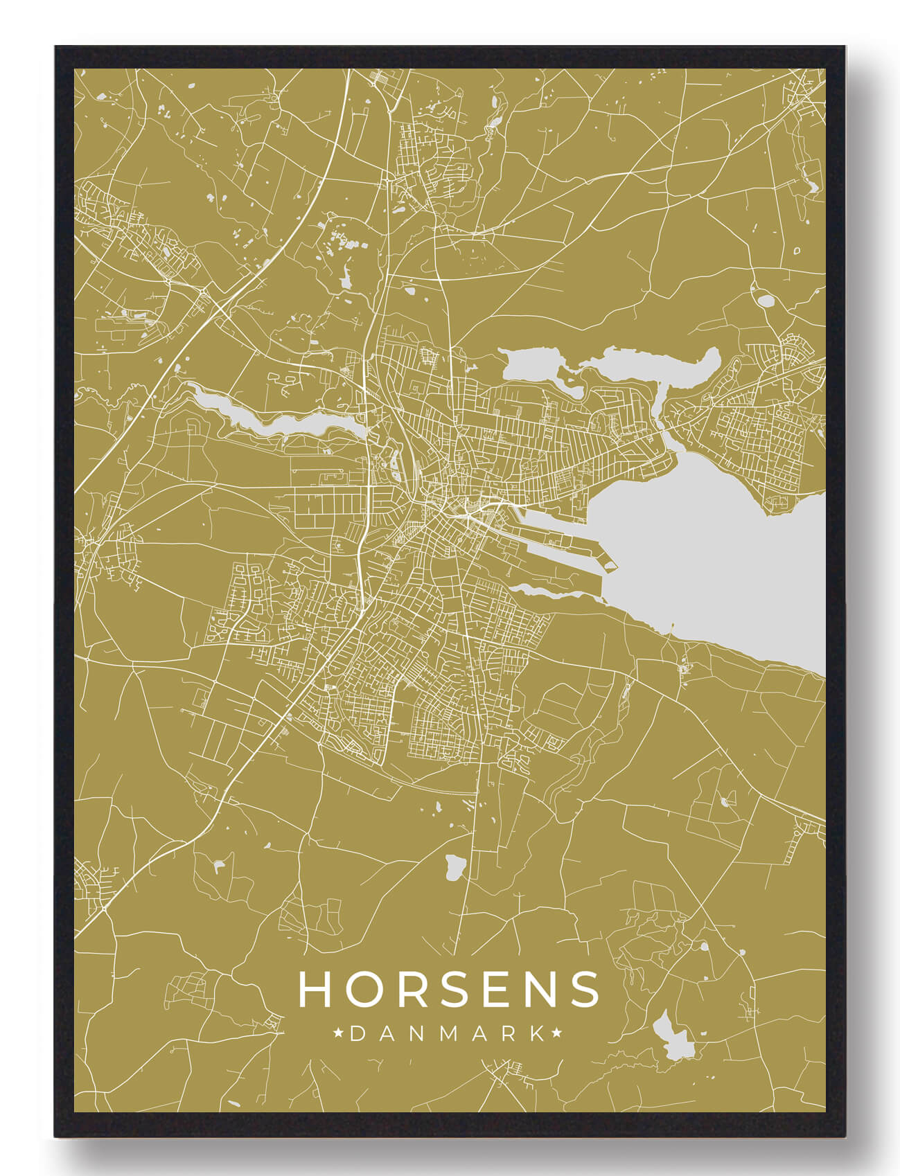 Horsens Plakat Gul