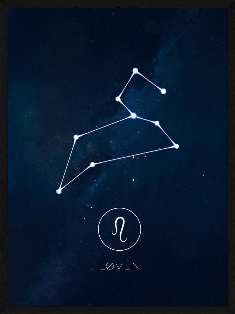 Løven Stjernetegn Plakat