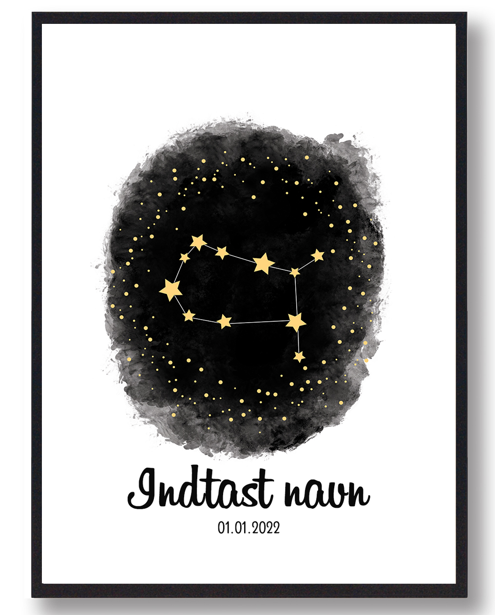 Personlig Stjernetegnsplakat Med Navn Tvillingen