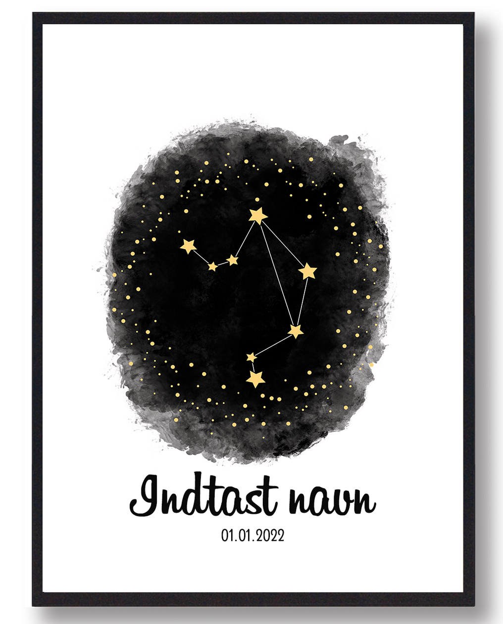 Personlig Stjernetegnsplakat Med Navn Vægten