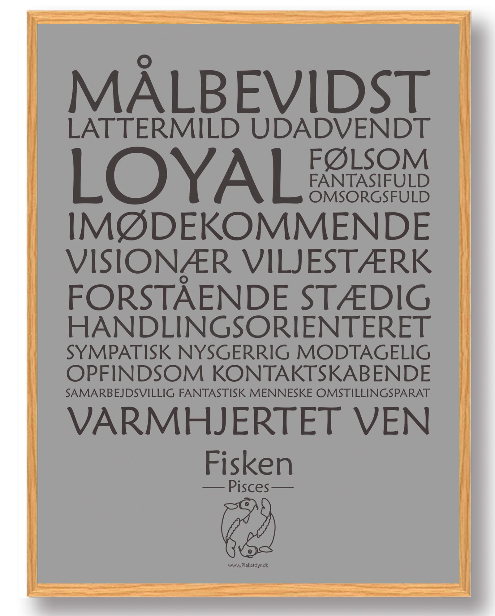 Stjernetegn Fisken Plakat
