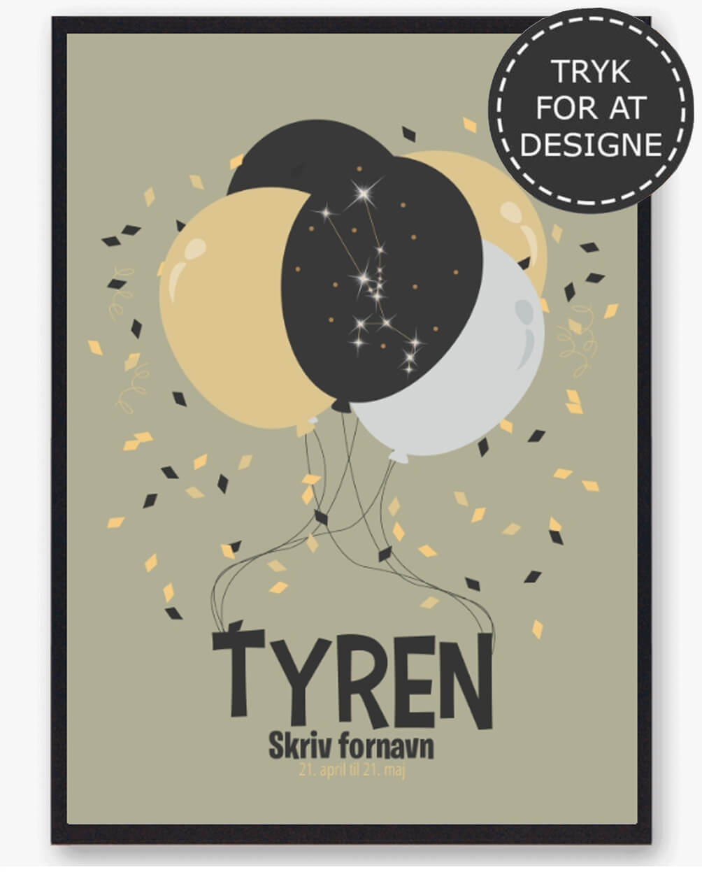 Stjernetegn Tyren Personlig Plakat