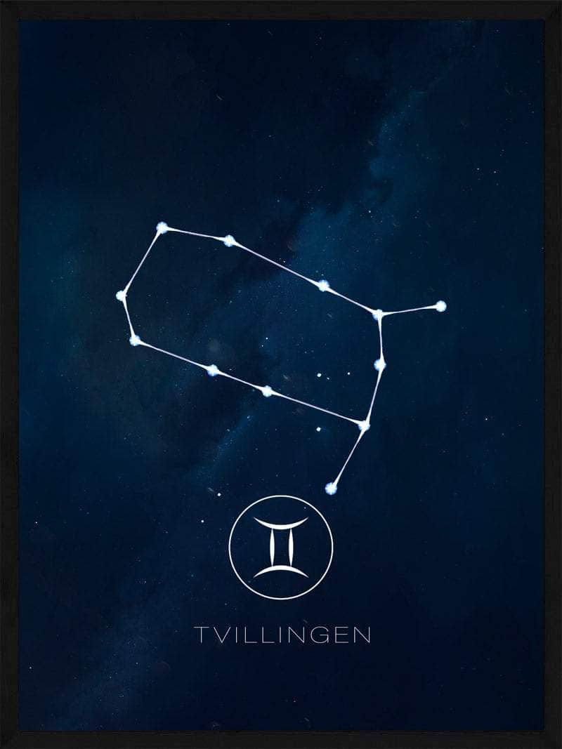 Tvillingen Stjernetegn Plakat