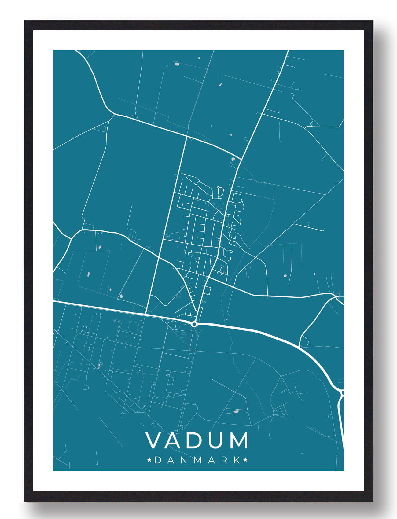 Vadum By Plakat Blå