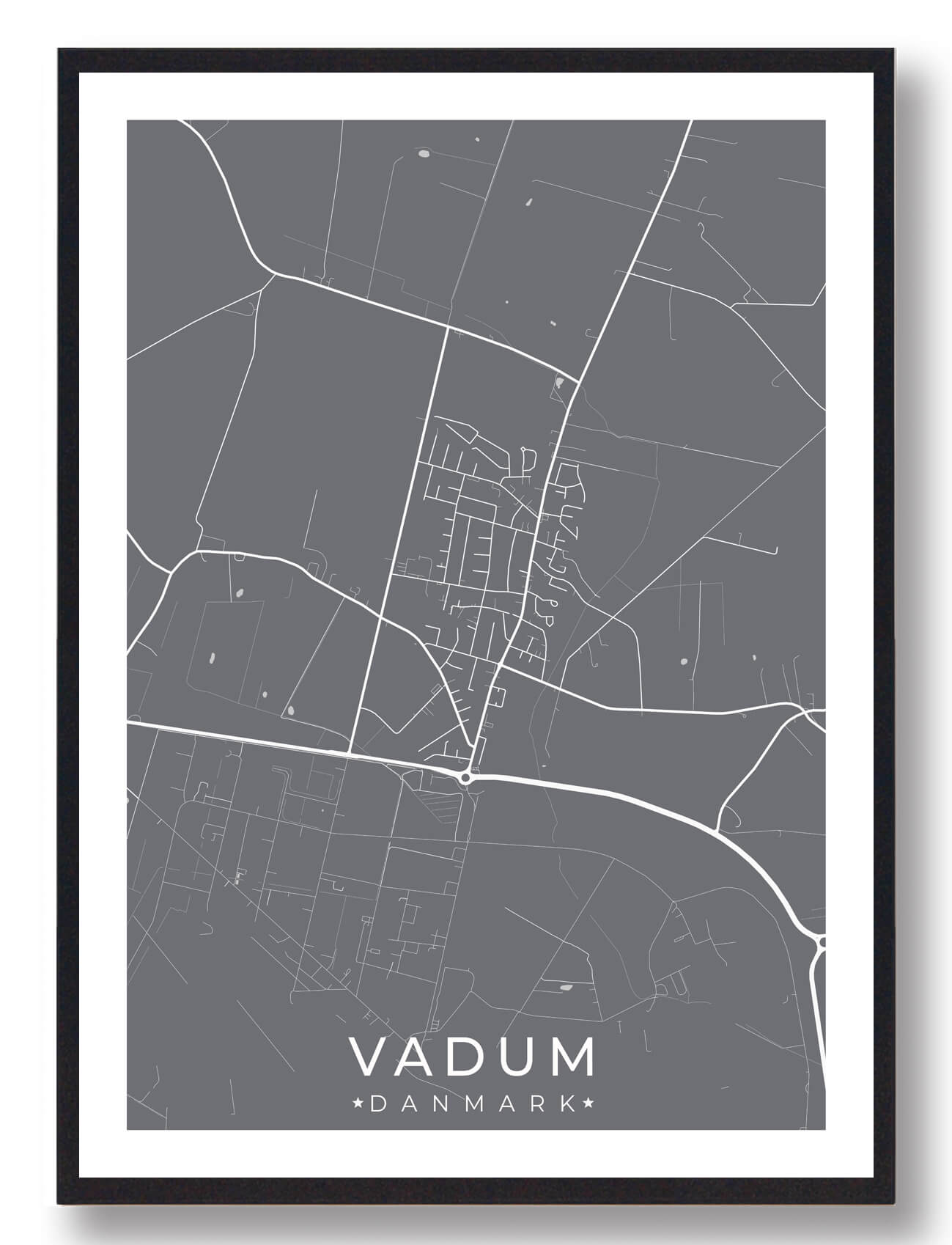 Vadum By Plakat Grå