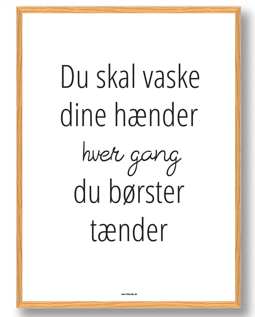 Vask Dine Hænder Plakat