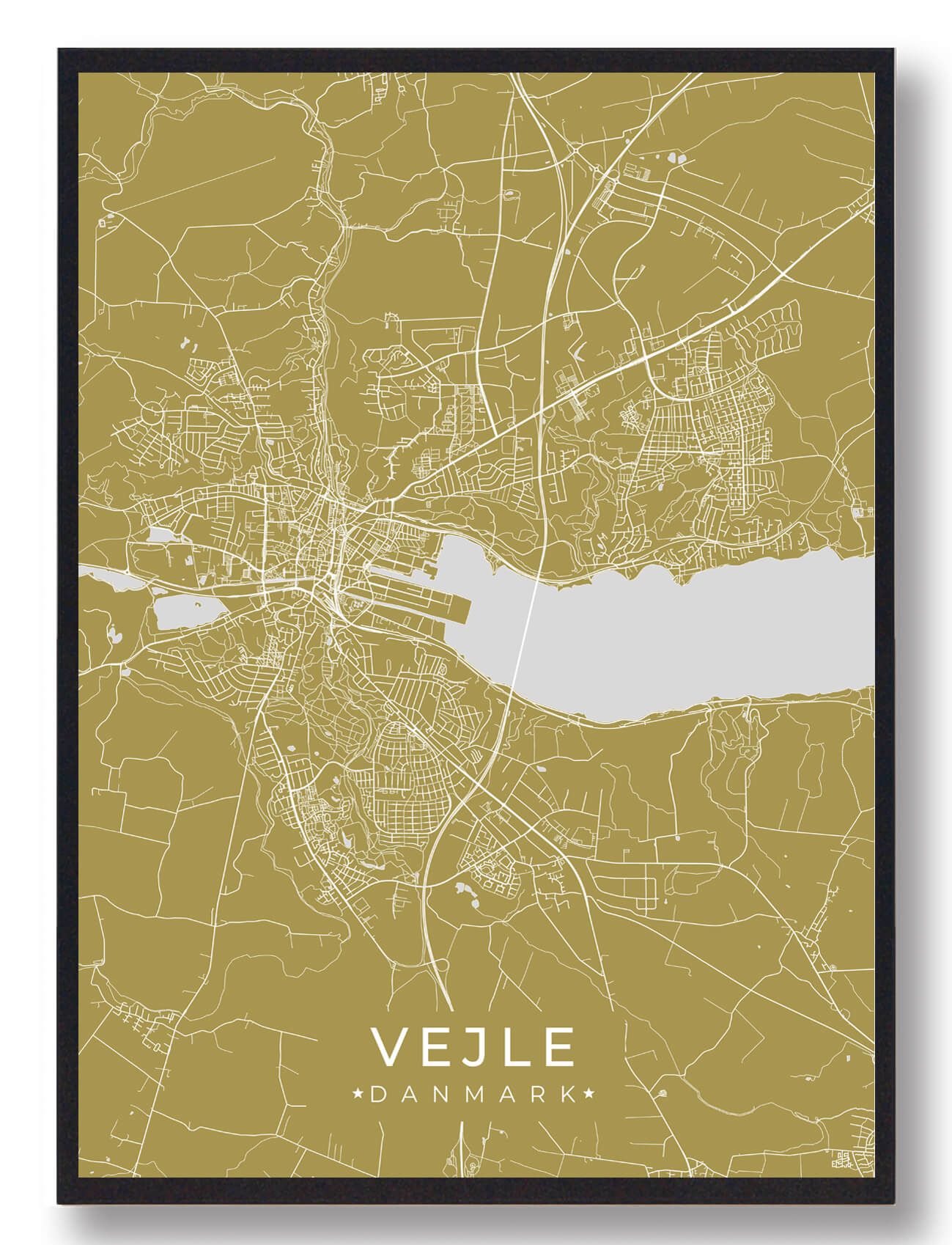 Vejle Plakat Gul