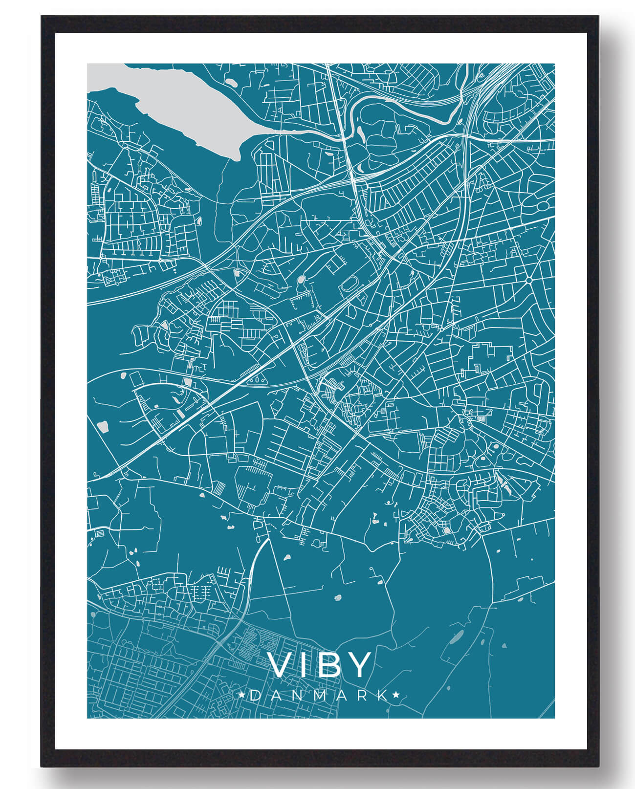 Viby   By Plakat Blå