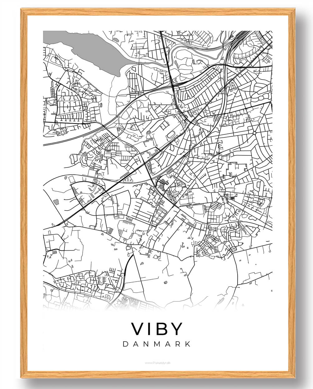 Viby   By Plakat Hvid