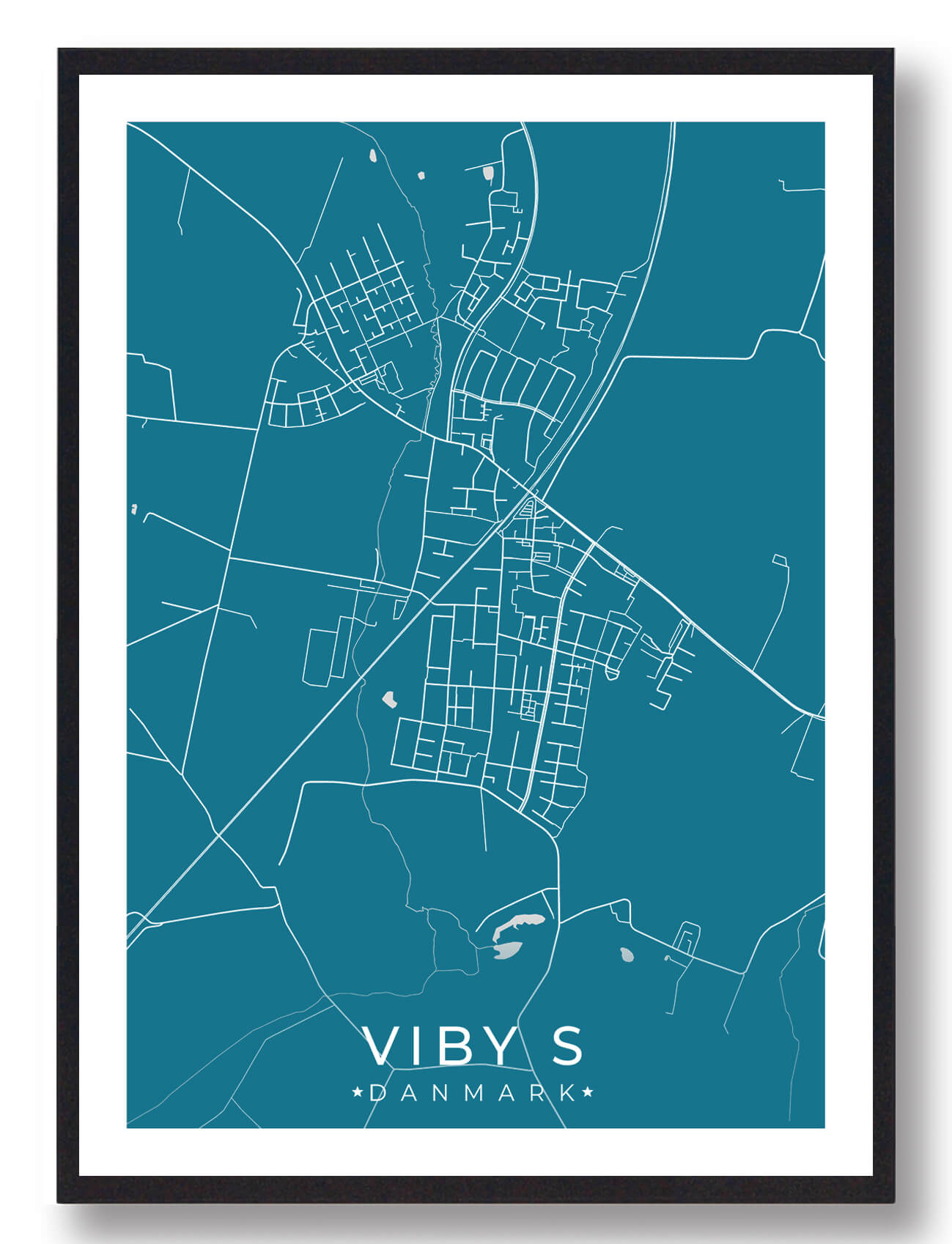 Viby   By Plakat Blå