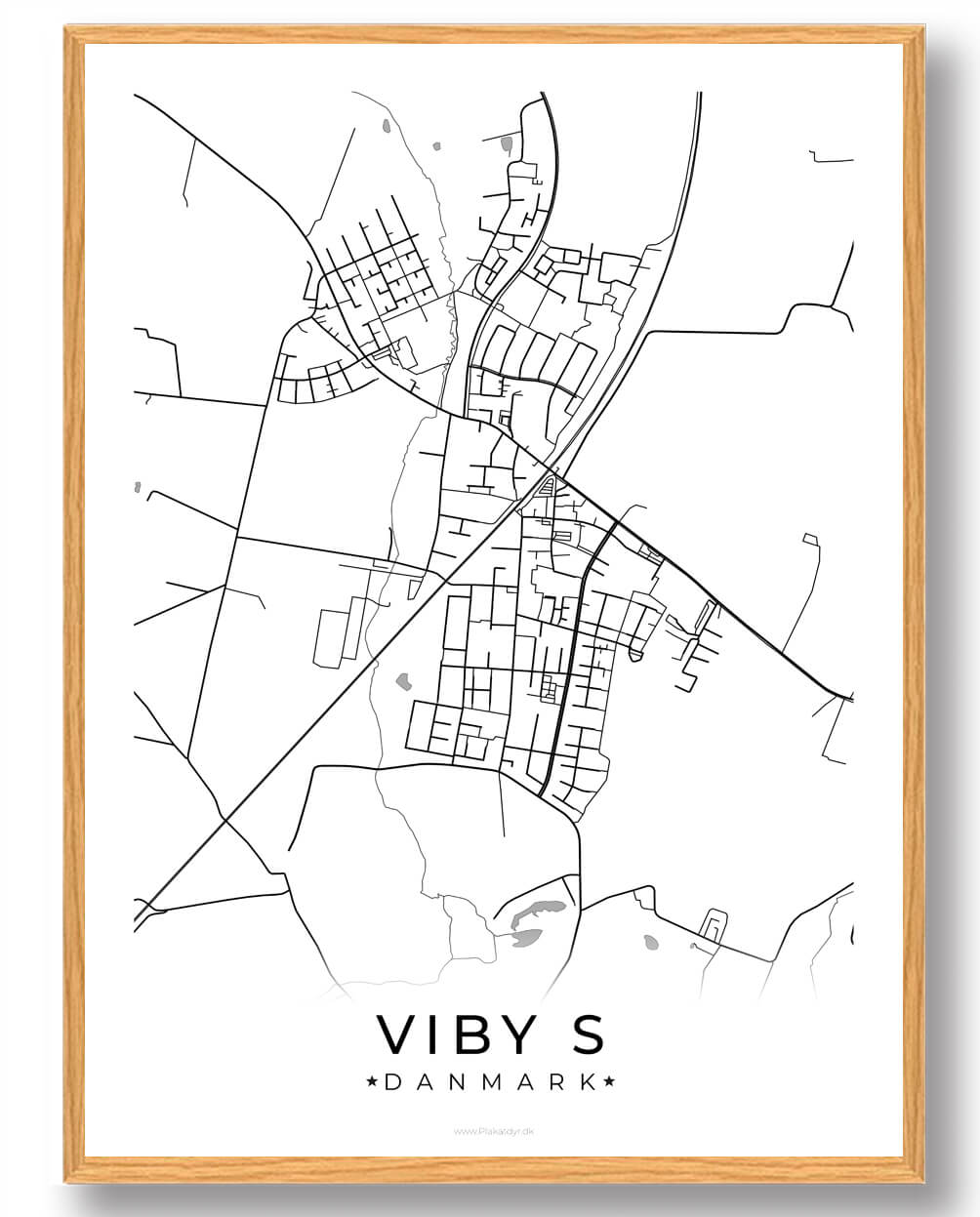 Viby   By Plakat Hvid