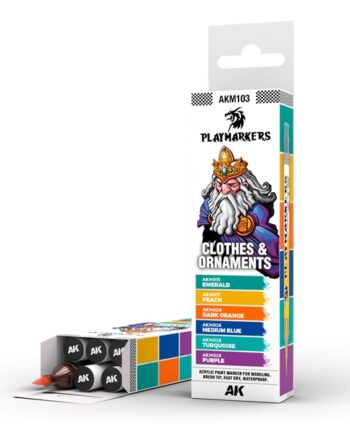 Ak Interactive Playmarkers Set: Clothes   Ornaments    Paint Markers Malingstuscher