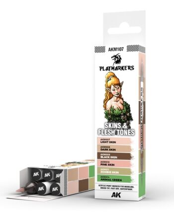 Ak Interactive Playmarkers Set: Skins   Flesh Tones    Paint Markers Malingstuscher