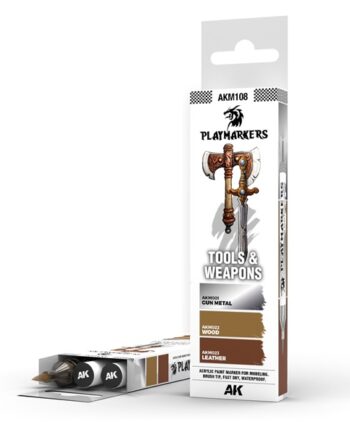 Ak Interactive Playmarkers Set: Tools   Weapons    Paint Markers Malingstuscher
