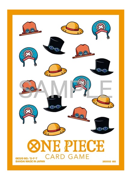 70 Lommer  One Piece Card Game Official Sleeves 13: All-over Hat Pattern Deck Protector Sleeves