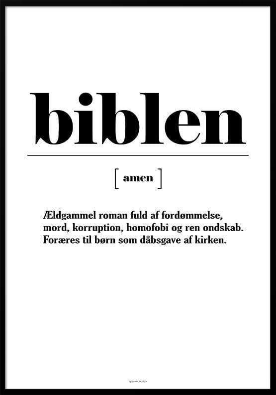 Definitionsplakat Biblen