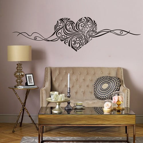 Hjerte Wallsticker