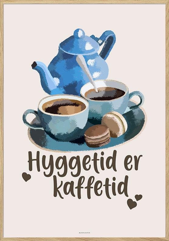 Kaffeplakat Kaffetid Er Hyggetid
