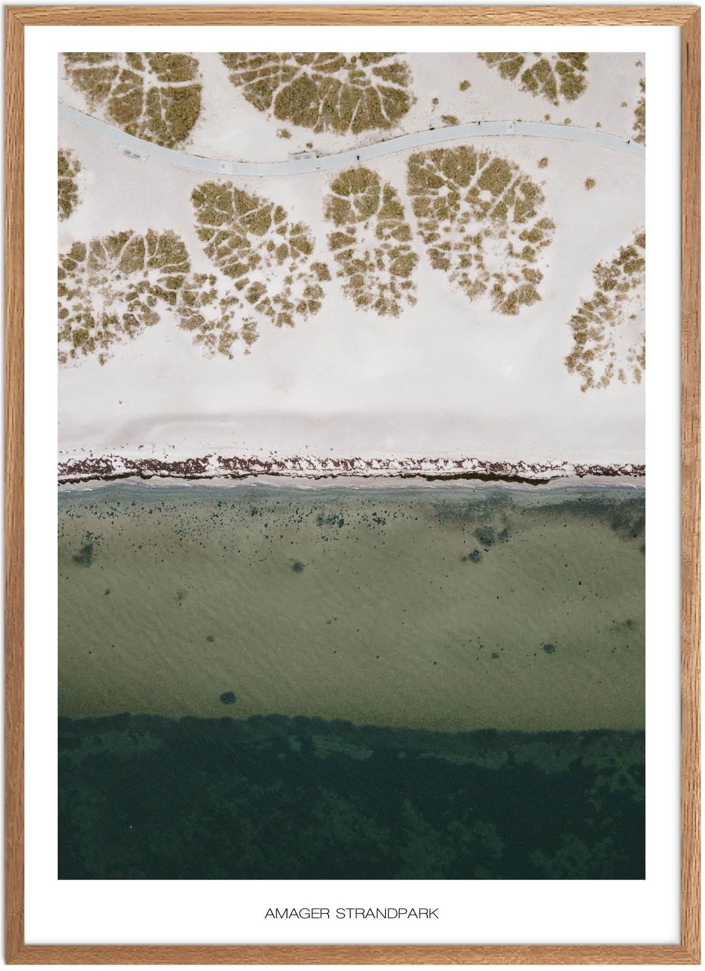 Plakat Amager Strand   Naturplakat   Plakater København   Plakat   Plakatsnedkeren   Drone-plakater