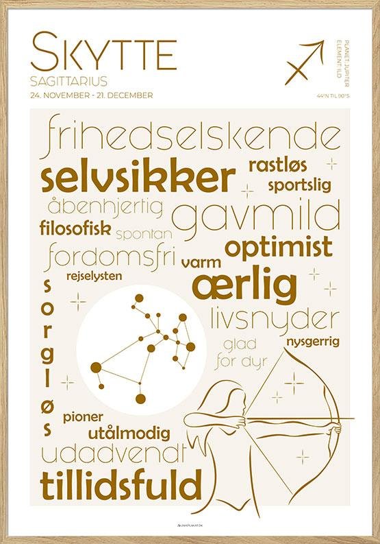 Plakat Stjernetegn Skytte