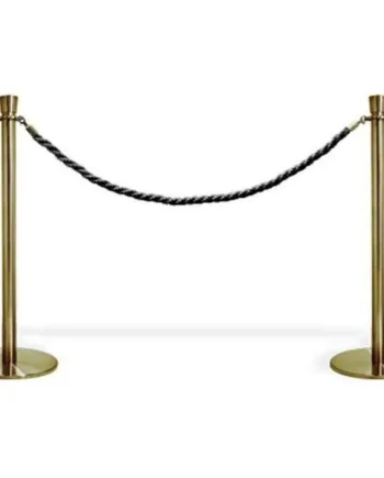 Afspærringsstolpe System    Standere Med Sort Reb