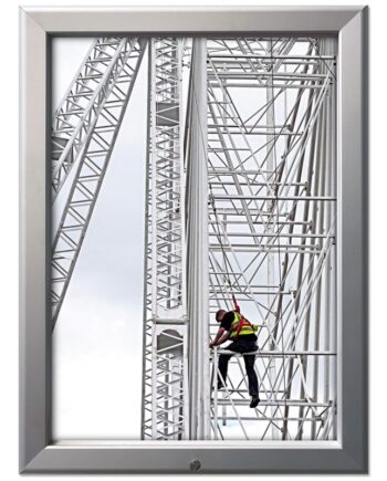 Alu Klapramme Med Lås  Sølv  32 Mm Profil  A4