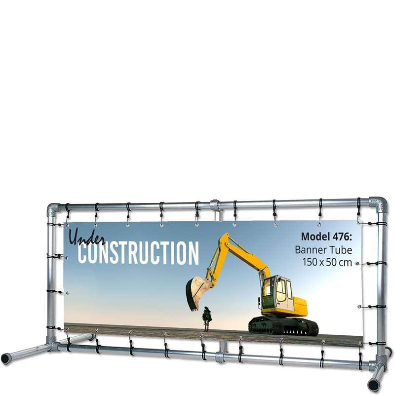Banner Tube Fritstående Ramme 150 50 Cm