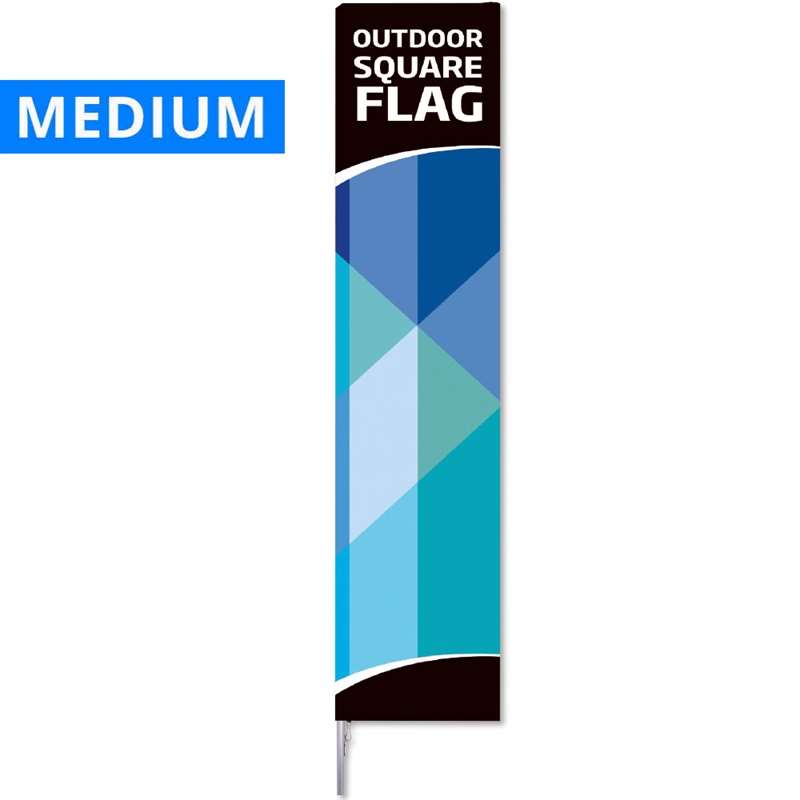 Beachflag Outdoor Square Flag Medium Inkl Stang Og Flag