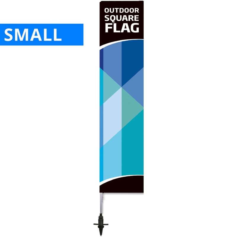 Beachflag Outdoor Square Flag Small Inkl Stang Flag Og Screw-fod