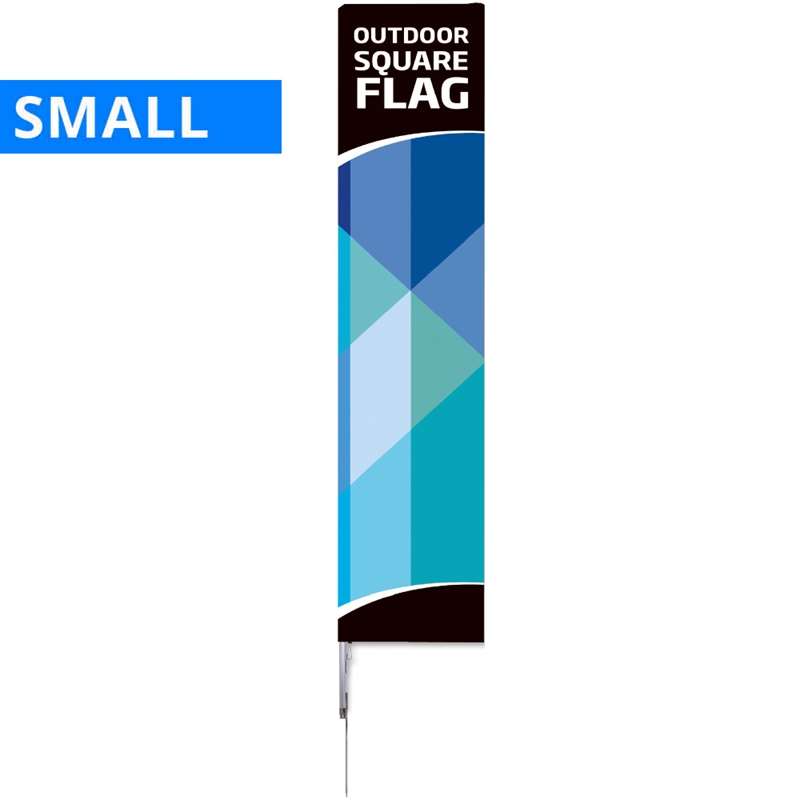 Beachflag Outdoor Square Flag Small Inkl Stang Flag Og Spike-fod