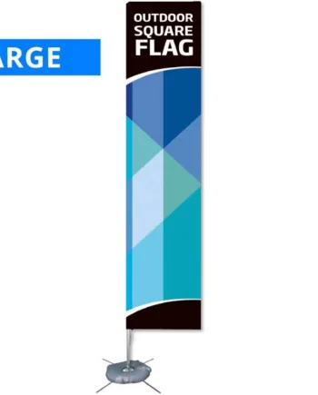 Beachflag  Outdoor Square  Large  Inkl  Stang  Flag Og Krydsfod