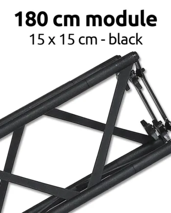 Crown Truss 15   15 Modul  Sort  180 Cm