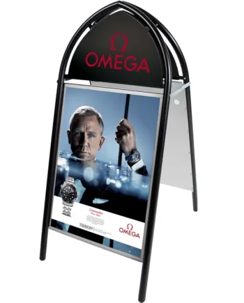 Gotik Classic Gadeskilt Med Logoplade  50   70 Cm  Sort