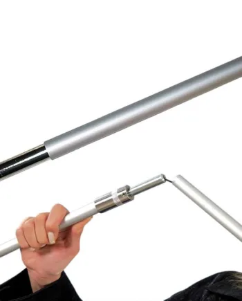 Justérbar Stang  Alu Sølv  190-220 Cm Til Quickbanner