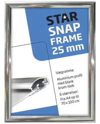 Klapramme Krom Look  Med 25 Mm Aluprofil