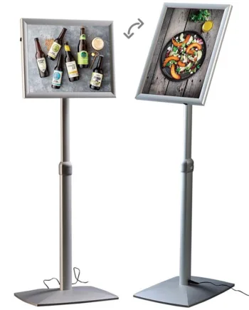 Led Justérbar Infostander Med A4 Klapramme