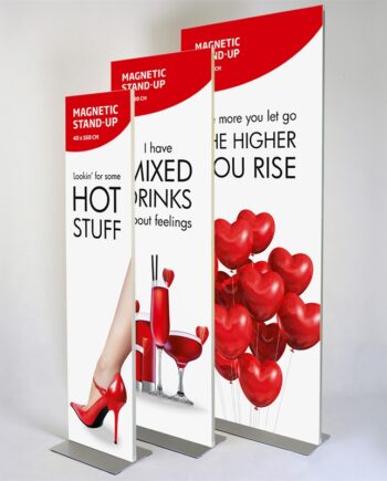 Magnetic Stand-up  Bannerstander Med Fod