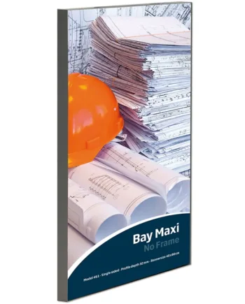 Maxiframe Bay  Enkeltsidet Bannerramme  32 Mm Dyb  100   140 Cm