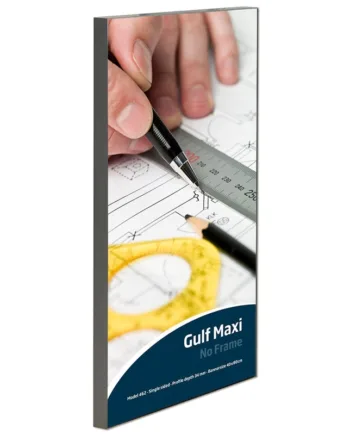Maxiframe Gulf  Enkeltsidet Bannerramme  34 Mm Dyb  150   300 Cm